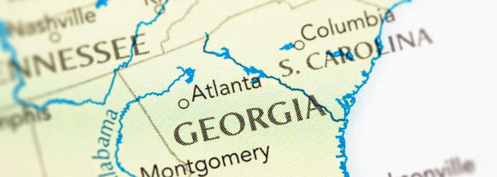 Georgia title pawn map.